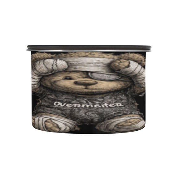 BZSMCE Food Storage Container 304 F Stainless Steel Containers Cuddle Bear Printing