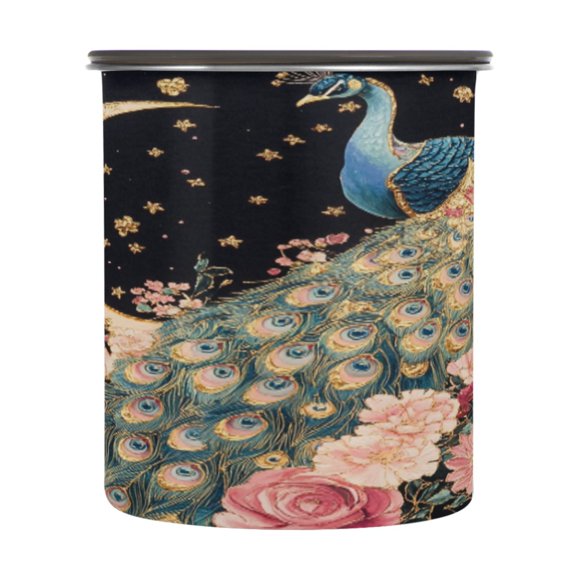 BZSMCE Food Storage Container 304 F Stainless Steel Containers Floral Fancies Printing