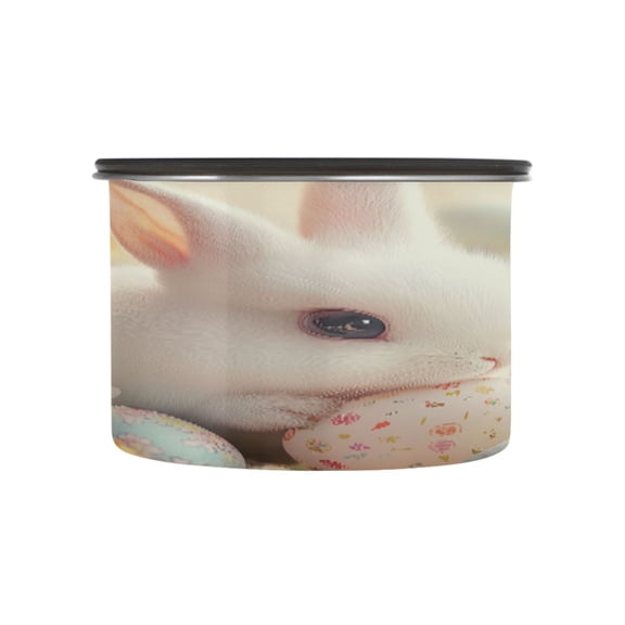 BZSMCE Food Storage Container 304 F Stainless Steel Containers Fluffy Bunny Delight Printing