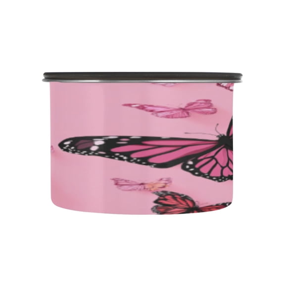BZSMCE Food Storage Container 304 F Stainless Steel Containers Flutter Fairies Printing