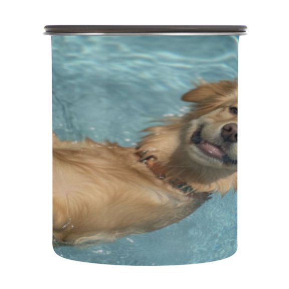 BZSMCE Food Storage Container 304 F Stainless Steel Containers Happy Swimmer Printing