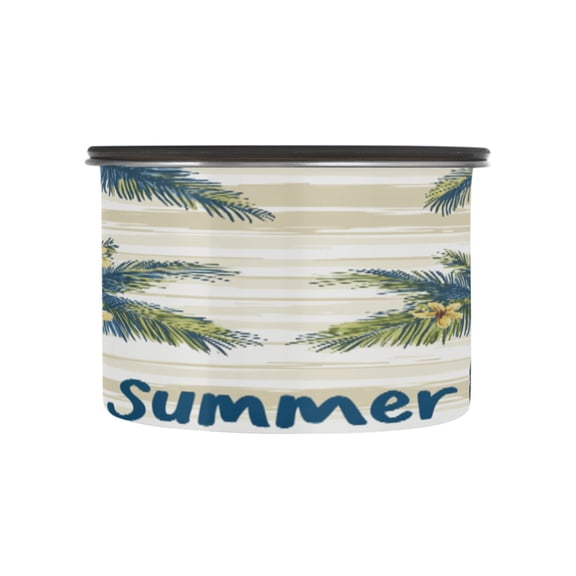 BZSMCE Food Storage Container 304 F Stainless Steel Containers Island Blooms Printing