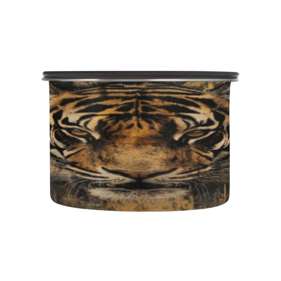 BZSMCE Food Storage Container 304 F Stainless Steel Containers King Of The Jungle Printing