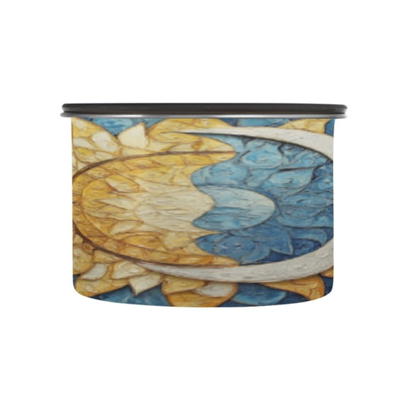 BZSMCE Food Storage Container 304 F Stainless Steel Containers Lunar Radiance Printing