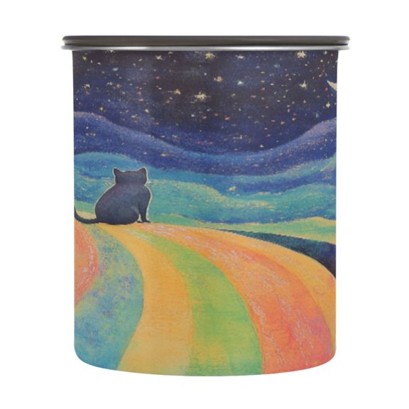 BZSMCE Food Storage Container 304 F Stainless Steel Containers Moonlit Rainbow Journey Printing