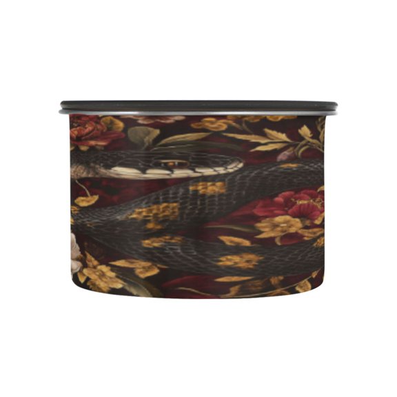 BZSMCE Food Storage Container 304 F Stainless Steel Containers Serpent Of Shadows Printing