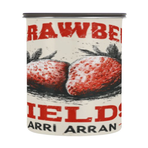 BZSMCE Food Storage Container 304 F Stainless Steel Containers Strawberry Fields Forever Printing