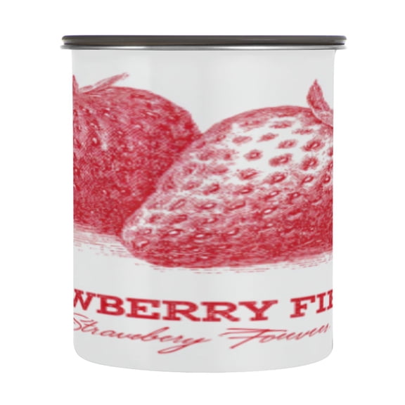 BZSMCE Food Storage Container 304 F Stainless Steel Containers Sweetheart Strawberry Printing