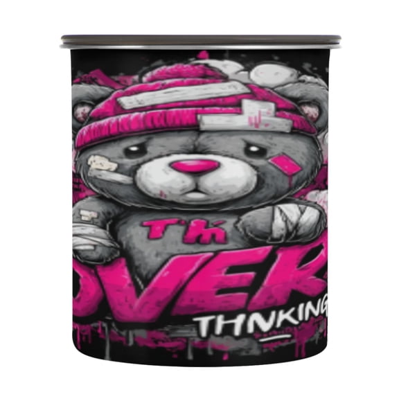 BZSMCE Food Storage Container 304 F Stainless Steel Containers Thinking Bear Printing