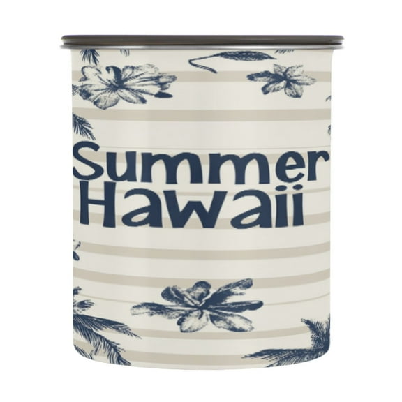 BZSMCE Food Storage Container 304 F Stainless Steel Containers Tropical Vibes Printing