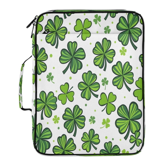 BZSMCE Four-leaf Ccover Pattern Pattern Water-Resistant Filing Folder Binder Organizer Keeper 1.2 Inch 3-Ring 7-Pocket Expanding File