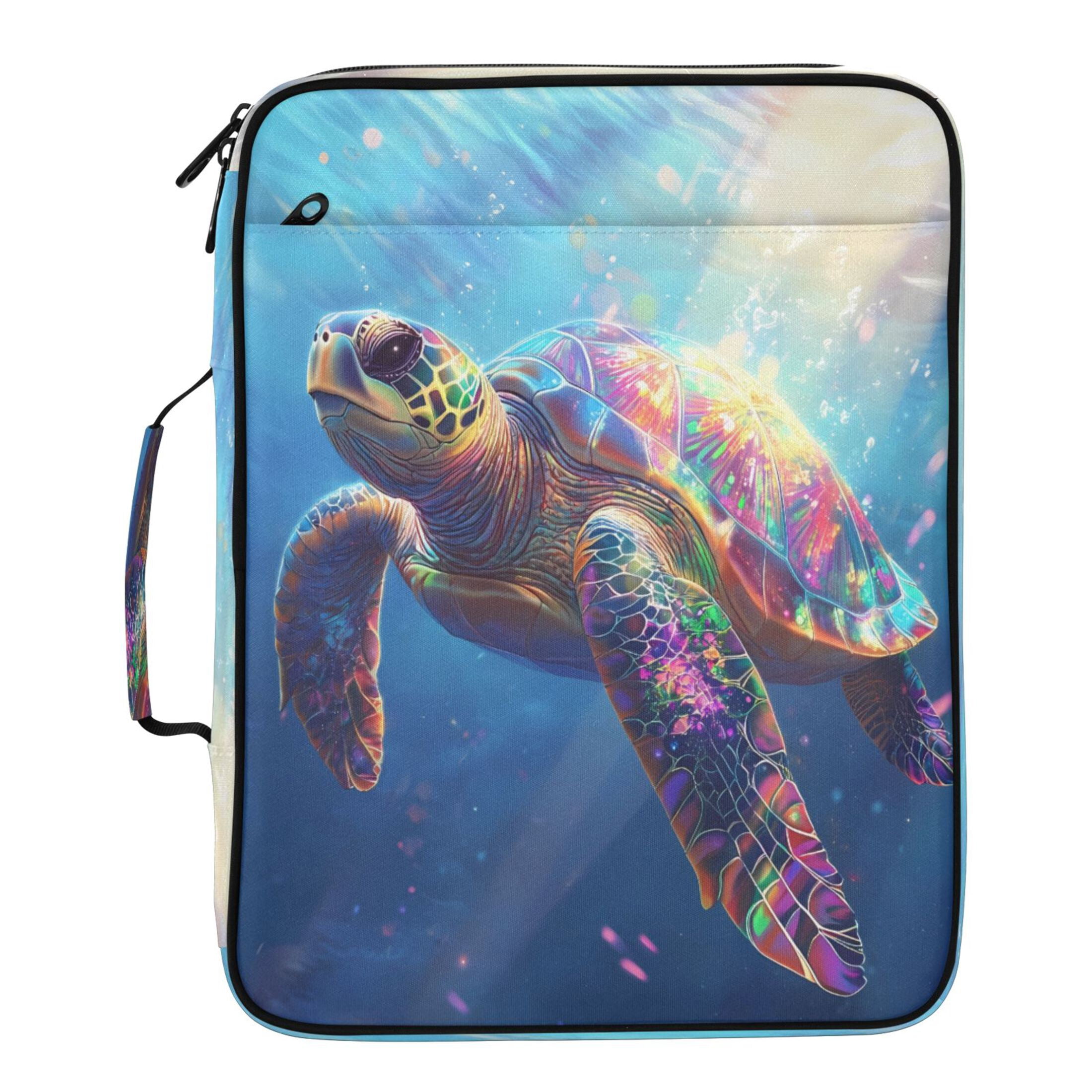 BZSMCE Glowing Seaturtle Pattern Water-Resistant Filing Folder Binder ...