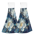 thumbnail image 1 of BZSMCE Hanging Hand Towels Fashion Mystic Lotus in The Night Pattern 2-Pack - Velcro Style Bathroom Kitchen Towels, 1 of 7