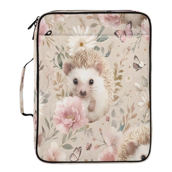 BZSMCE Hedgehogs Pattern Pattern Water-Resistant Filing Folder Binder Organizer Keeper 1.2 Inch 3-Ring 7-Pocket Expanding File