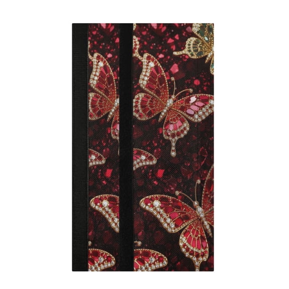 BZSMCE Kitchen Appliance Handle Covers For Fridge/Oven Handles-Ruby Winged Mosaic Pattern