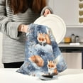 thumbnail image 1 of BZSMCE Kitchen Towels Creative Fox Pattern Pattern Durable Kitchen Towel, 1 of 7