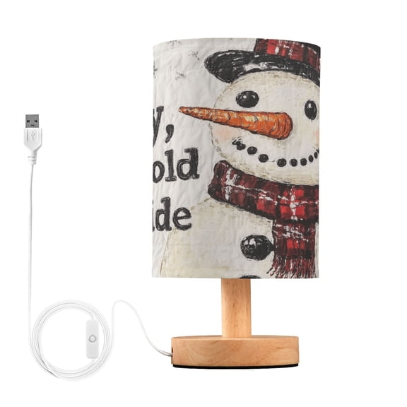 BZSMCE Lamp Modern Adorable Smiled Snowman Pattern Creative Patter Night Light