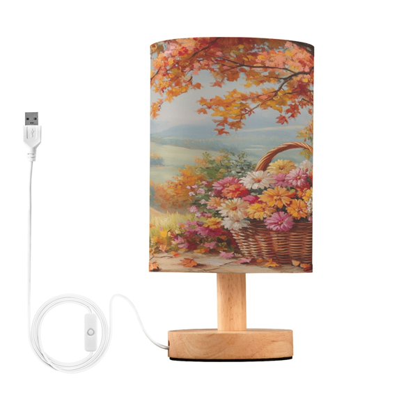 BZSMCE Lamp Modern Basket Of Flowers Creative Patter Night Light