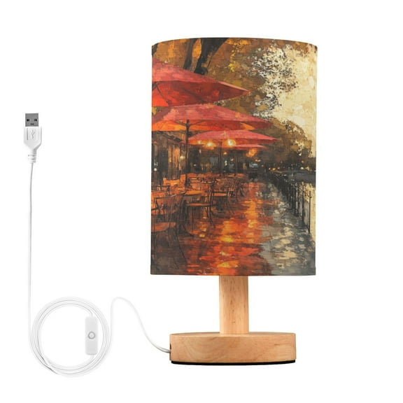 BZSMCE Lamp Modern Cafe by Tower Evening Scene Creative Patter Night Light