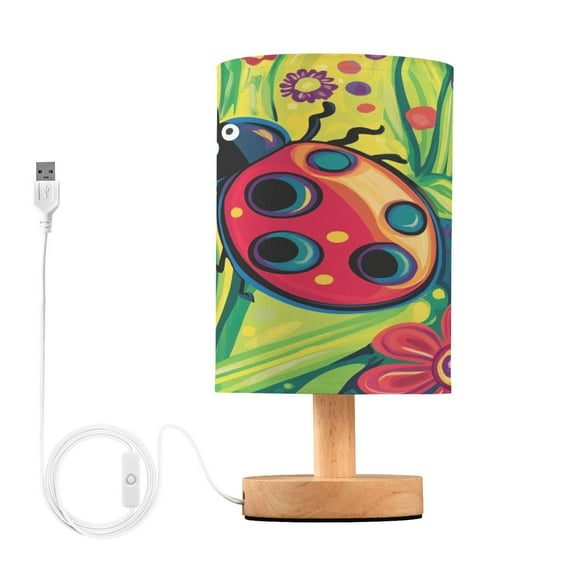 BZSMCE Lamp Modern Cartoon Ladybug Creative Patter Night Light