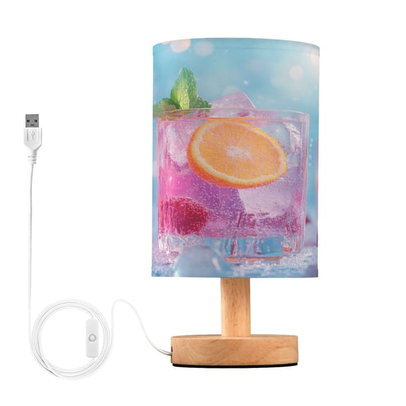 BZSMCE Lamp Modern Colorful Fruity Cocktails with Ice Creative Patter Night Light