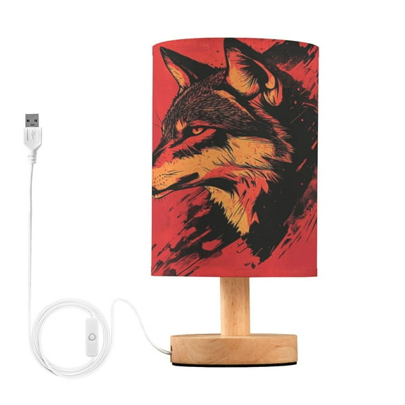 BZSMCE Lamp Modern Cool Wolf Head Creative Patter Night Light