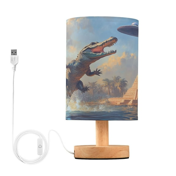 BZSMCE Lamp Modern Crocodile Jumped Print Creative Patter Night Light