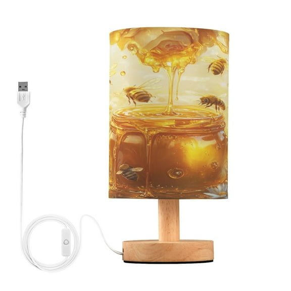 BZSMCE Lamp Modern Cute Bee Take Honey Creative Patter Night Light