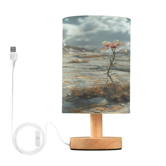 BZSMCE Lamp Modern Flower in Desert Painting Creative Patter Night Light