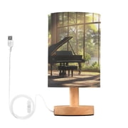 BZSMCE Lamp Modern Grand Piano in Sunlit Room Creative Patter Night Light
