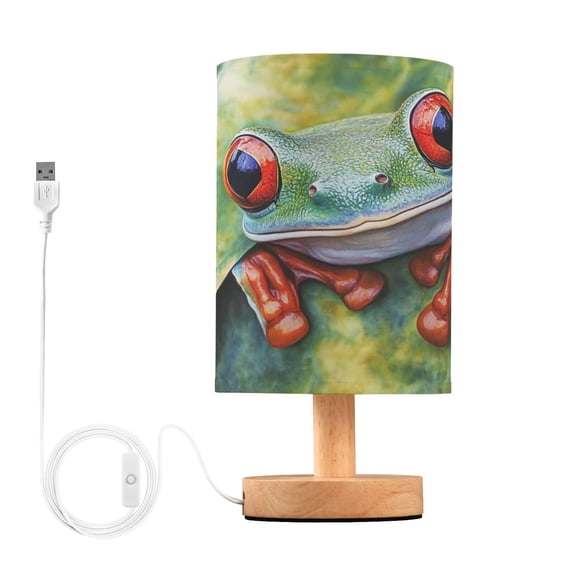 BZSMCE Lamp Modern Green Frog Creative Patter Night Light