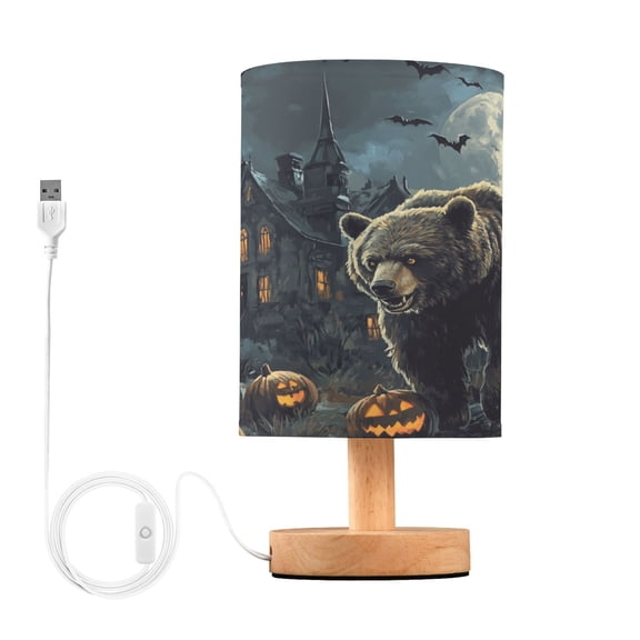 BZSMCE Lamp Modern Halloween Bear Pattern Creative Patter Night Light