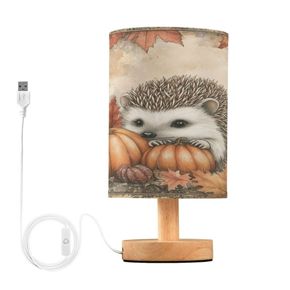 BZSMCE Lamp Modern Hedgehog Surrounded by Autumn Creative Patter Night Light