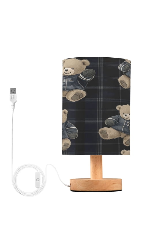 Lamp Modern Hoodie Bears Plainting Creative Patter Night Light