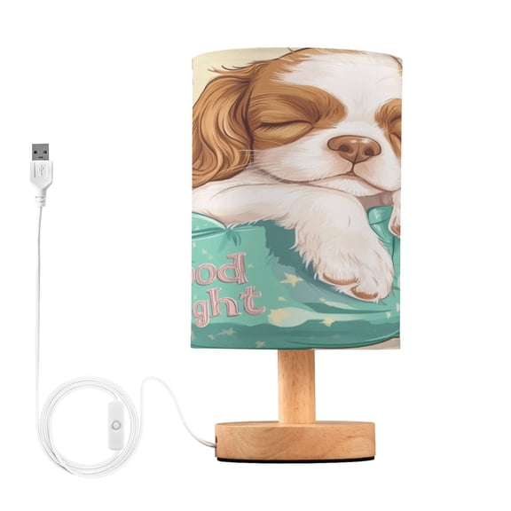 BZSMCE Lamp Modern Hound Sleeping Painting Creative Patter Night Light