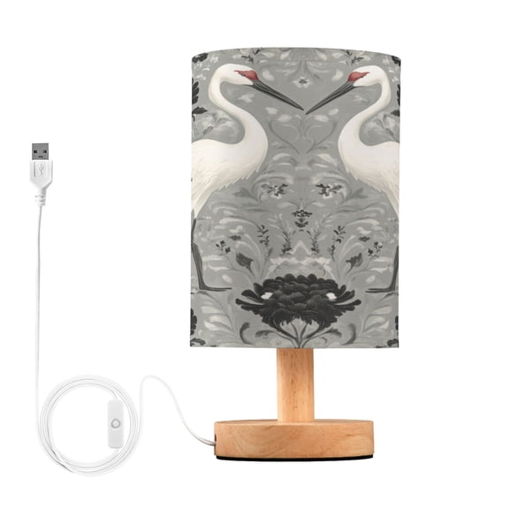 BZSMCE Lamp Modern Ink Cranes Pattern Creative Patter Night Light
