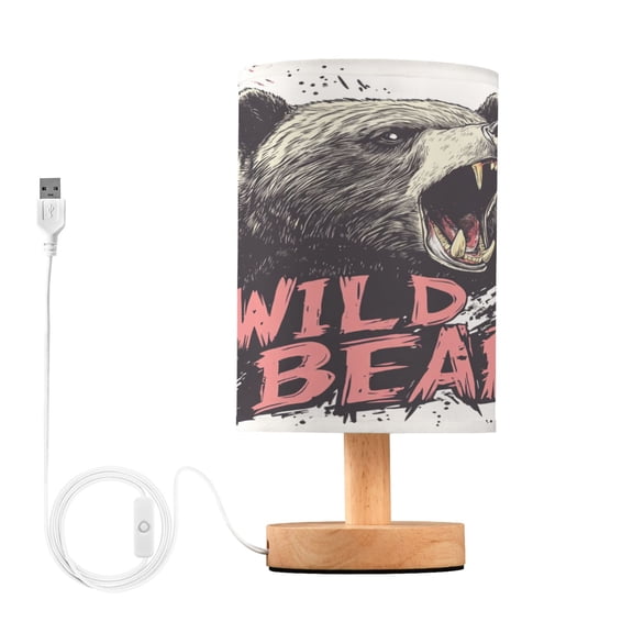 BZSMCE Lamp Modern Irritable Wild Bear Creative Patter Night Light