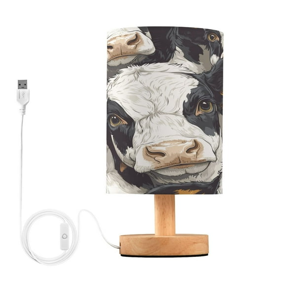 BZSMCE Lamp Modern Milk Cow Pattern Creative Patter Night Light