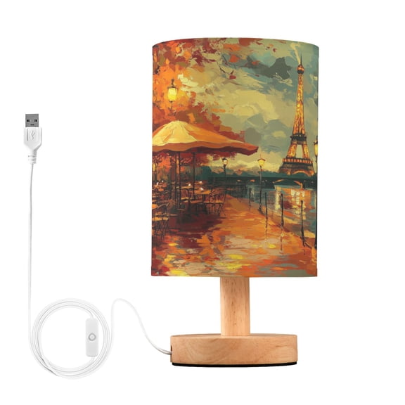 BZSMCE Lamp Modern Paris Street Evening Scene Creative Patter Night Light