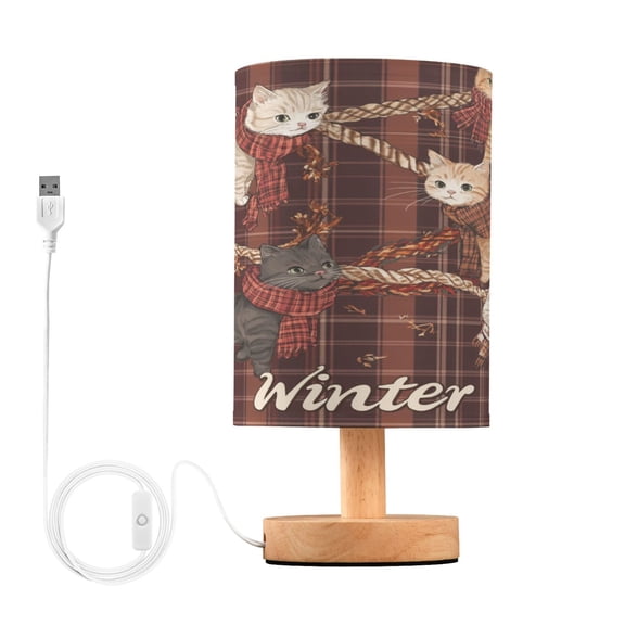 BZSMCE Lamp Modern Plaid Of Cats Creative Patter Night Light