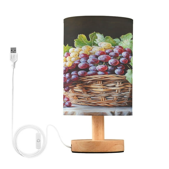 BZSMCE Lamp Modern Purple Grapes Painting Creative Patter Night Light