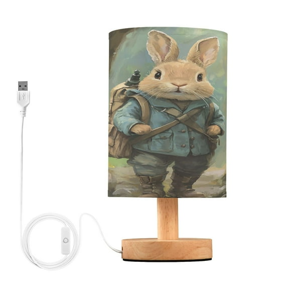 BZSMCE Lamp Modern Rabbit Adventures Creative Patter Night Light