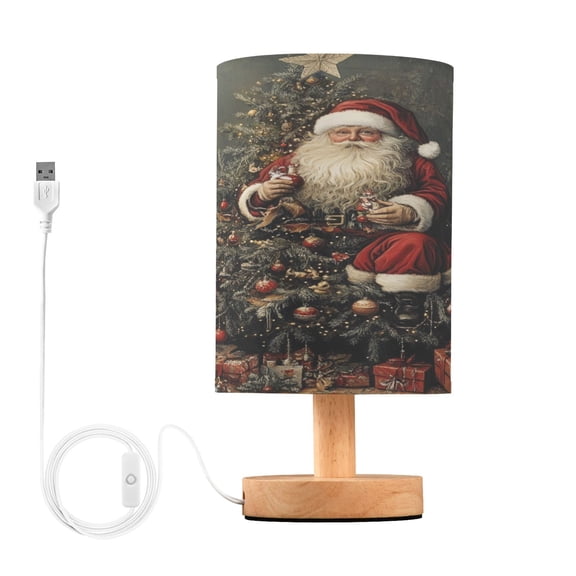 BZSMCE Lamp Modern Santa Claus with Gift Box Creative Patter Night Light