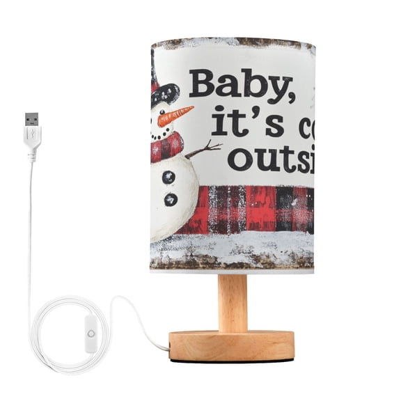 BZSMCE Lamp Modern Smiled Snowman Creative Patter Night Light