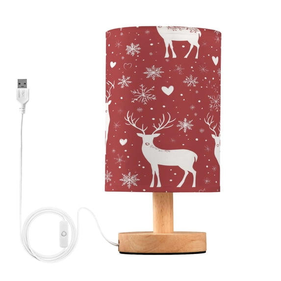 BZSMCE Lamp Modern Snowflake and Cute Reindeer Pattern Creative Patter Night Light
