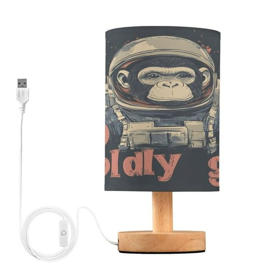 BZSMCE Lamp Modern Space Monkey Plainting Creative Patter Night Light