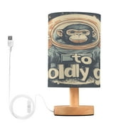 BZSMCE Lamp Modern Space Monkey Print Creative Patter Night Light