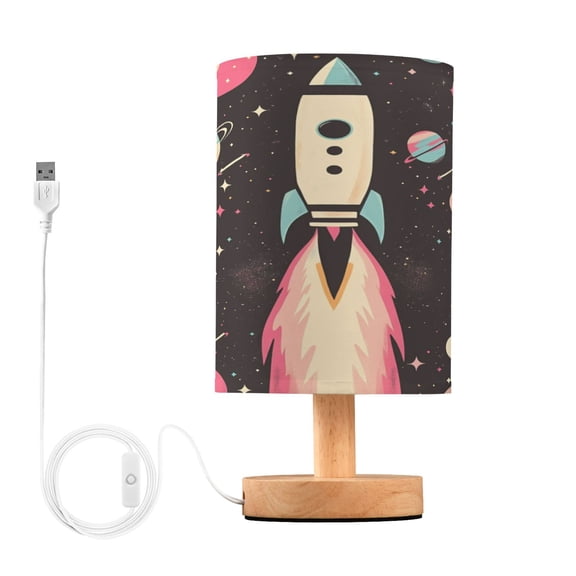 BZSMCE Lamp Modern Spaceship Take Printing Creative Patter Night Light