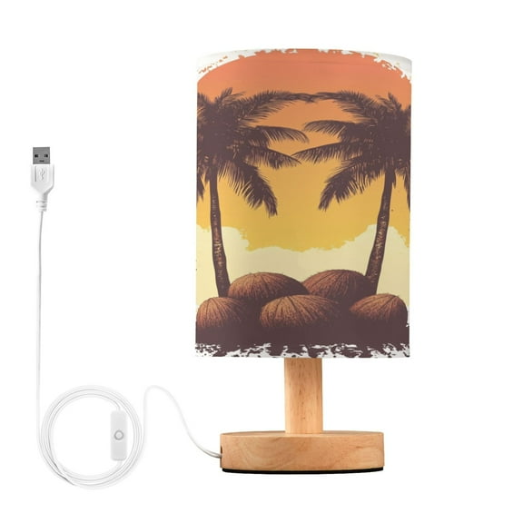 BZSMCE Lamp Modern Sunset Coconut Creative Patter Night Light