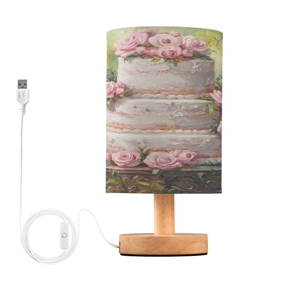 BZSMCE Lamp Modern Three Tier Cake with Roses Creative Patter Night Light
